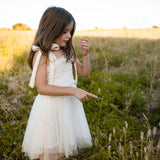 PETITE HAILEY HANNA TUTU DRESS- IVORY
