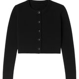 KATIE J TWEEN PIPER CARDIGAN - BLACK