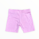 DORI CREATIONS HEATHERED BIKE SHORT - BABY PINK