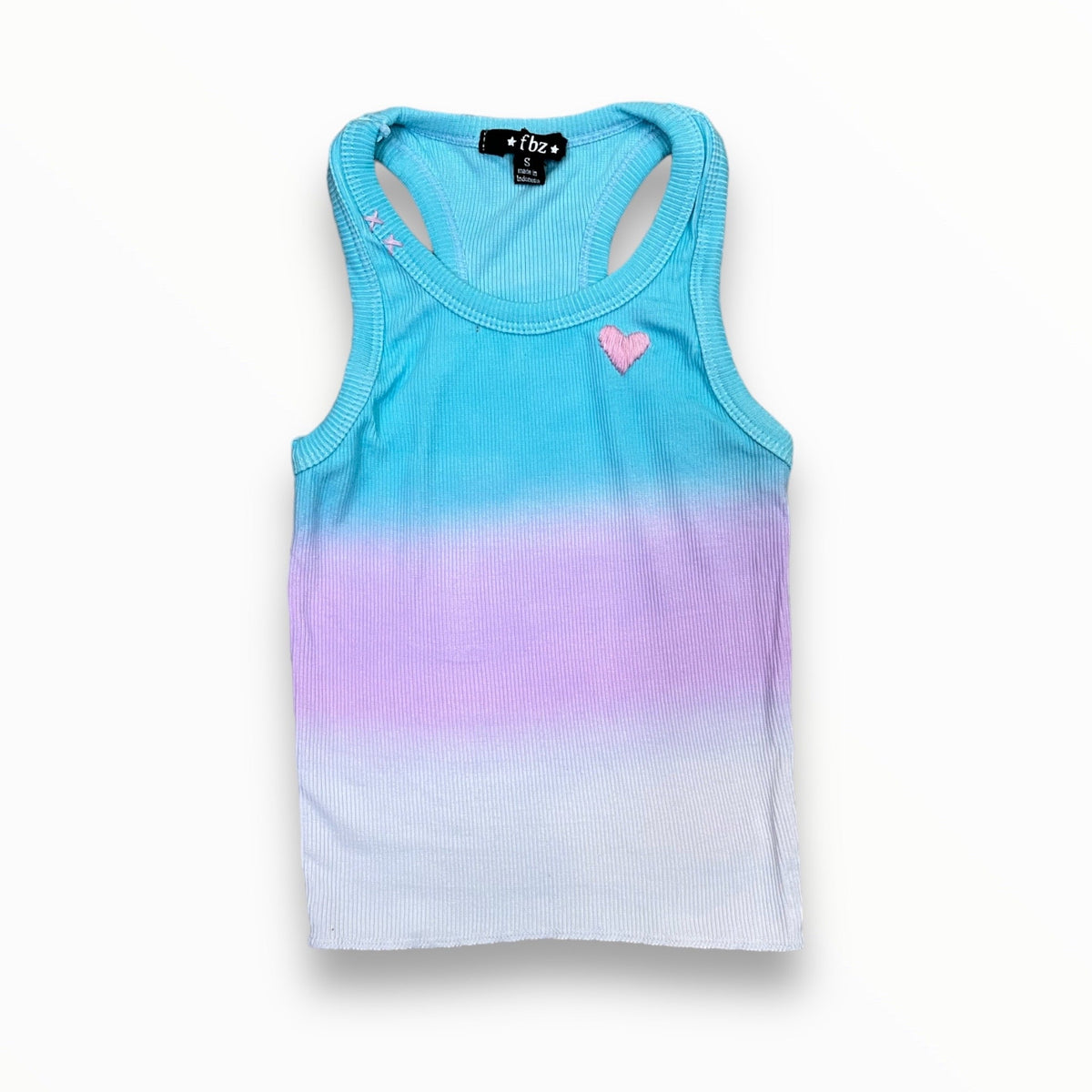 FLOWERS BY ZOE RIBBED TANK MINT/MINT/WHITE OMBRE Meant 2 Be