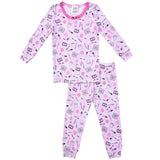 ESME GIRL L/S SLEEVE PAJAMA SET - MAKEUP