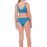 SUBMARINE HALTERNATION BIKINI - BLUE