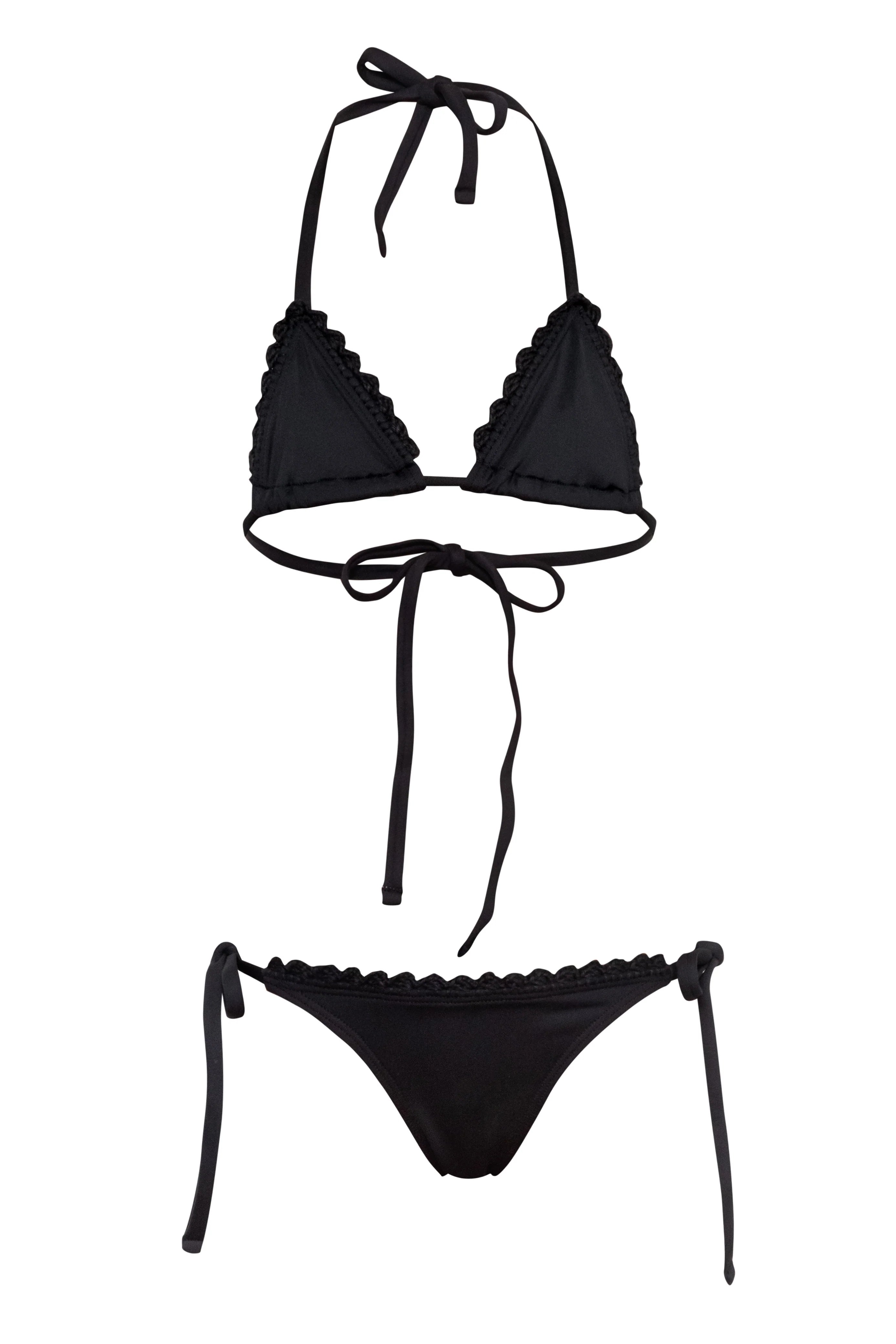 SUBMARINE SWIM CROCHET BIKINI SET - BLACK – Meant 2 Be Kids
