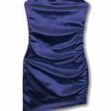 KATIE J TWEEN TATE ASYMETRICAL TUBE DRESS - NAVY