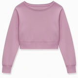 KATIE J TWEEN TRISTAN VINTAGE STYLE OFF SHOULDER CROP TOP - SMOKEY ROSE