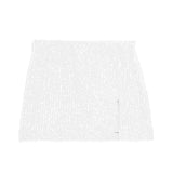 KATIE J. TWEEN TAYLOR SEQUIN SKIRT - WHITE