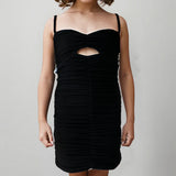 CHERYL KIDS MARILYN MESH DRESS - BLACK
