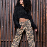 KATIE J CHICAGO PRINTED JEAN - LEOPARD