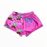 PENELOPE WILDBERRY FUZZY PAJAMA SHORT - BARBIE PALM