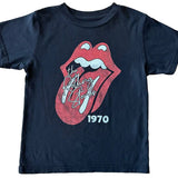 ROWDY SPROUT THE ROLLING STONES 1970 TEE - BLACK