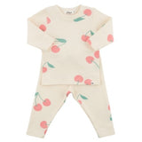 OH BABY 2PC SET - CHERRIES/MILK WHITE