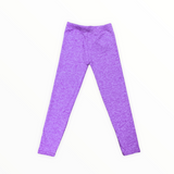 DORI CREATIONS HEATHERED LEGGING - PURPLE