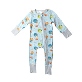 2 Way Football Zipper Romper