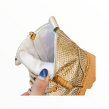 M2B GLITTER STUDDED BOOT -GOLD