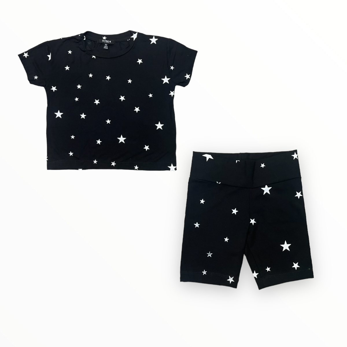 FLOWERS BY ZOE BIKE SHORT BLACK/WHITE STARS Meant 2 Be Kids