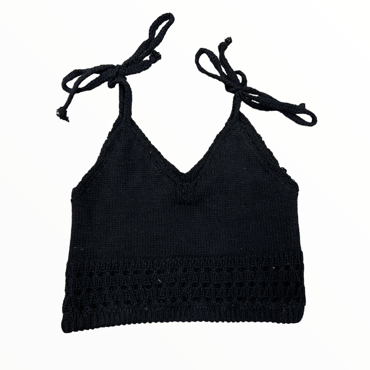 FLOWERS BY ZOE CROCHET TOP BLACK Meant 2 Be Kids flowers-by-zoe-crochet-top-black-meant-2-be-kids