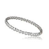 STACKABLE STUNNERS - HEARTS STACK BANGLE - RHODIUM