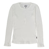 T2LOVE LONG SLEEVE THERMAL WITH THUMB HOLES - WHITE