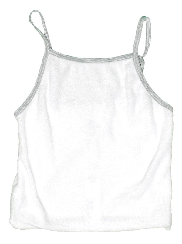 T2LOVE TERRY CAMI TOP - WHITE