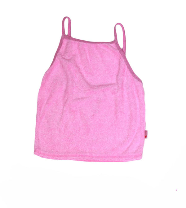T2LOVE TERRY CAMI TOP - NEON PINK