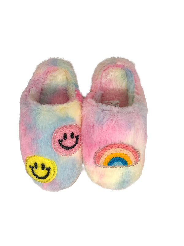 BARI LYNN PATCH SLIPPERS - TIE DYE