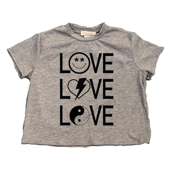 TWEENSTYLE 3 WAY LOVE T-SHIRT - GRAY
