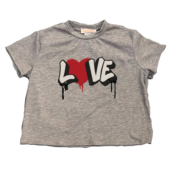 TWEENSTYLE GRAFFITI LOVE T-SHIRT - GRAY