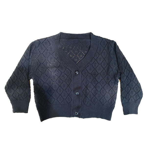 TWEENSTYLE KNIT CARDIGAN - BLACK
