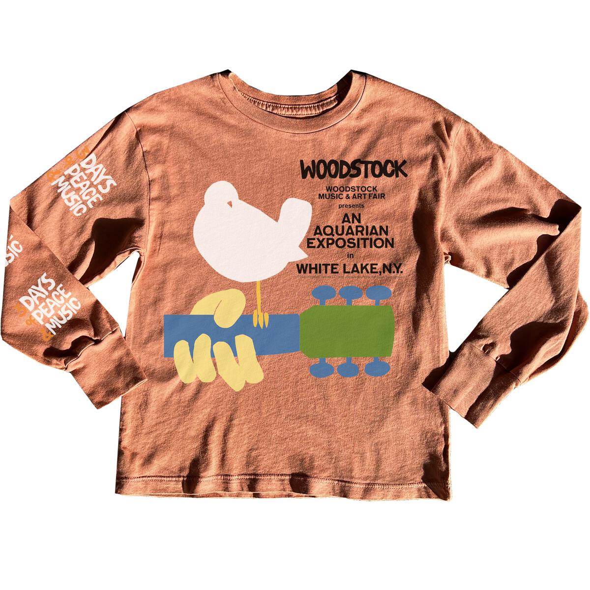 ROWDY SPROUT L/S TEE -WOODSTOCK/HENNA