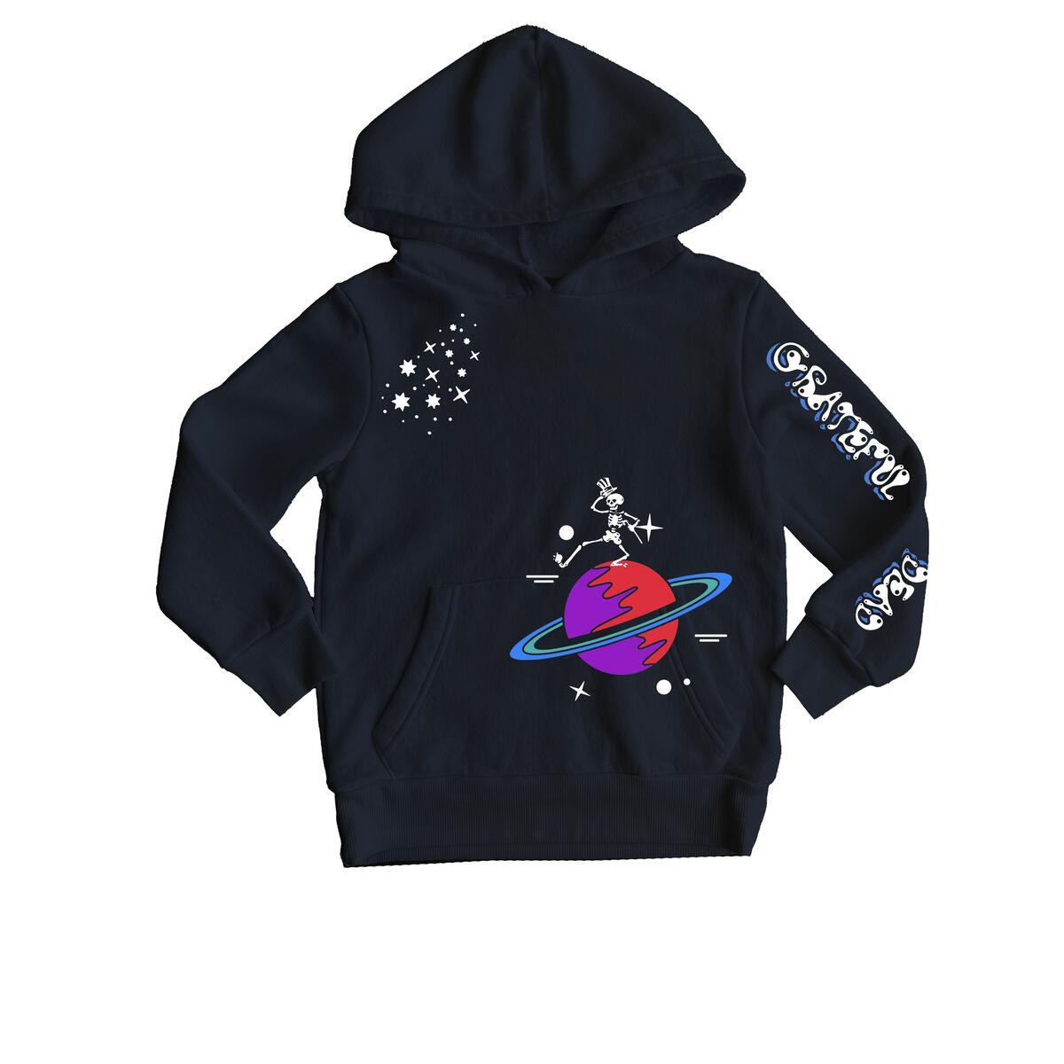 ROWDY SPROUT GRATEFUL DEAD BLACK HOODIE - BLACK