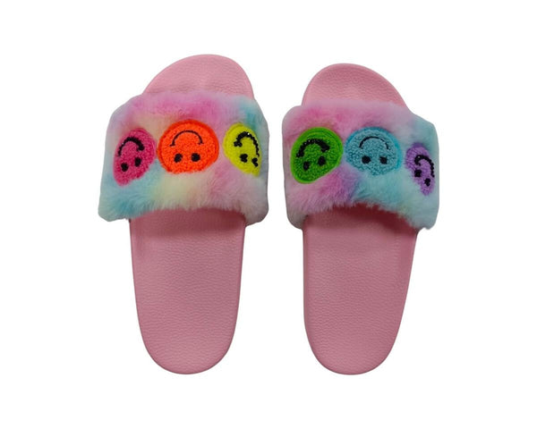 BARI LYNN SLIDES - PINK SMILEY
