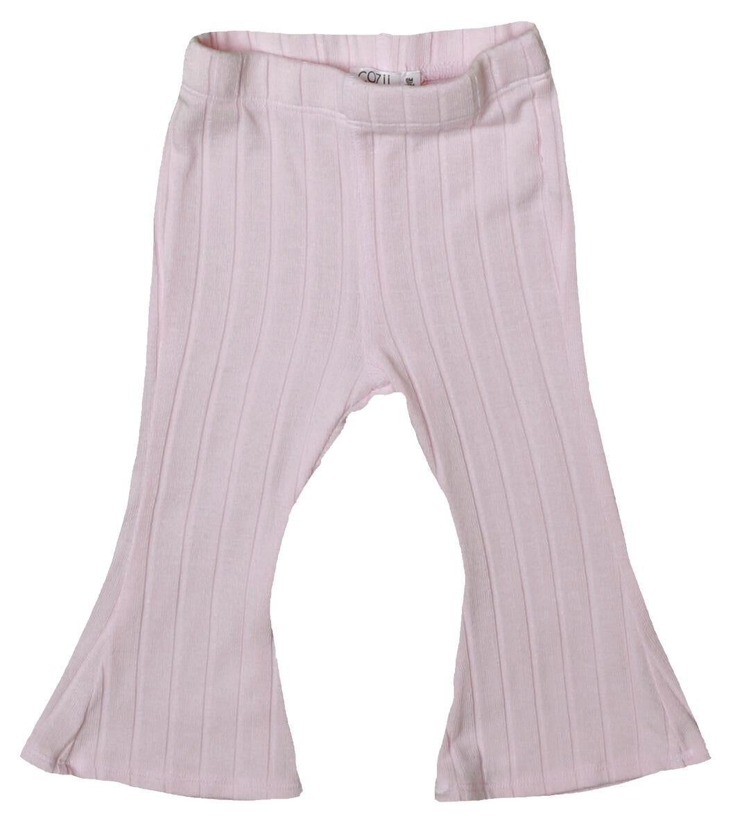COZII L/S BALLOON SLEEVE TOP AND FLARE PANT - BLUSH