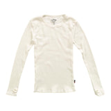 T2LOVE LONG SLEEVE THERMAL WITH THUMB HOLES - OFF WHITE
