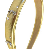 BARI LYNN METALLIC BOW THIN PADDED HEADBAND