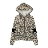 T2LOVE ZIP HOODIE AND JOGGER SET -LEOPARD