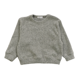 COZII CREW SWEATSHIRT AND JOGGER SET - RIB BRUSH GRAY