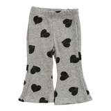 COZII HACCI SWEATER AND FLARE LEGGING SET - GRAY HEARTS