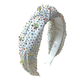 BARI LYNN JEWELED KNOT HEADBAND - MULTI STONES/STARS