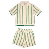 MINI DREAMERS JULIAN CROCHWT BUTTON DOWN AND SHORT SET