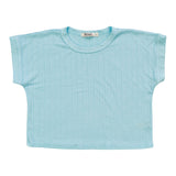T2LOVE S/S TEE AND PANT SET - POWDER BLUE