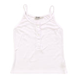 T2LOVE BUTTON FRONT CAMI - WHITE