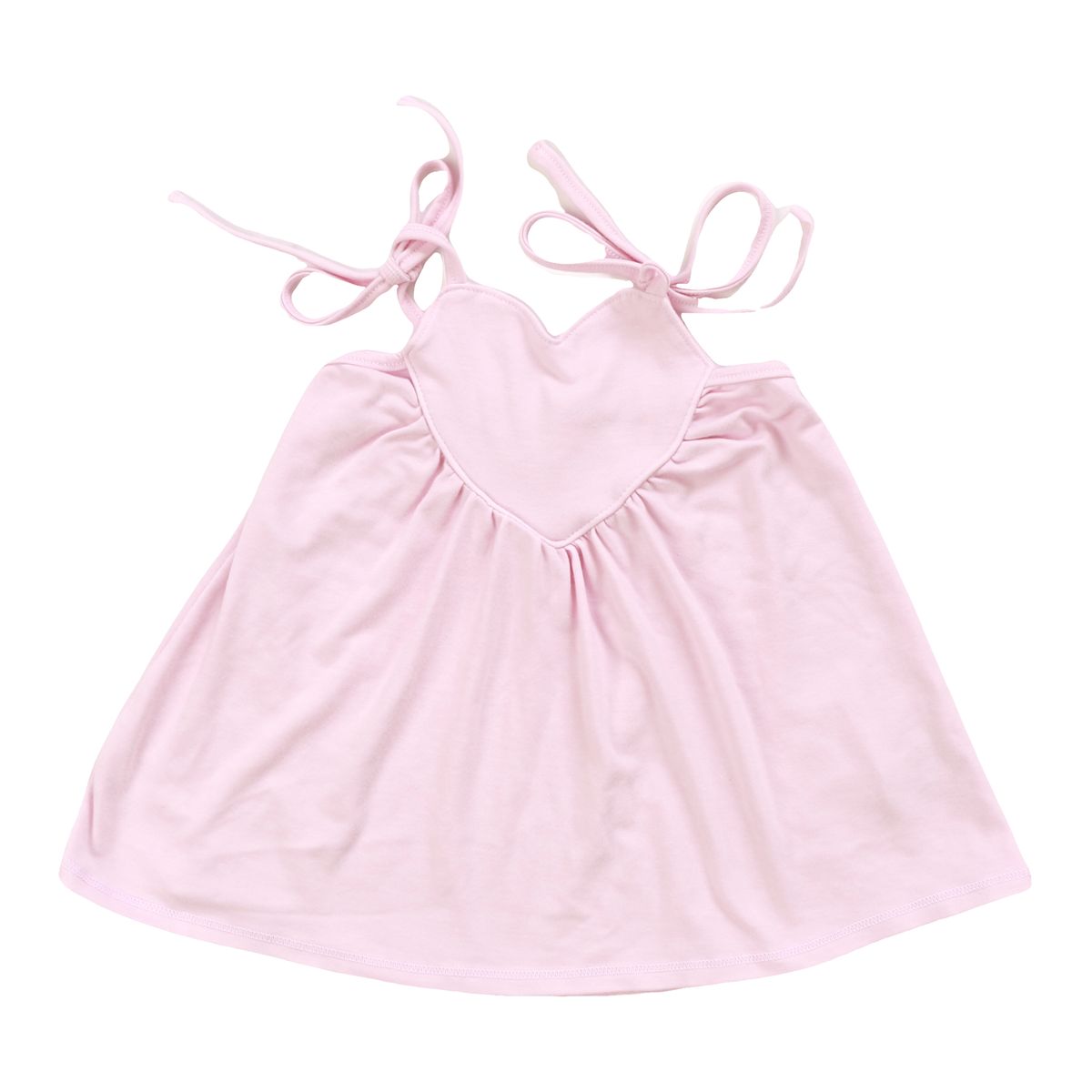 T2LOVE/COZII HEART TANK DRESS - BABY PINK Meant 2 Be Kids T2LOVE/COZII HEART TANK DRESS - BABY PINK Meant 2 Be Kids