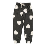 T2LOVE ZIP HOODIE AND SWEATPANT - CHARC/HEART