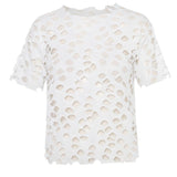 SUBMARINE SWIM BURNOUT COVERUP TEE - WHITE