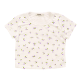T2LOVE T-SHIRT AND SHORT SET - PURPLE FLORAL