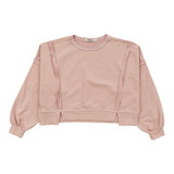 T2LOVE WIDE SLIT TOP AND BARREL SWEAT SET - PINK NUDE