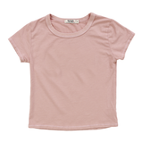 T2LOVE S/S CLASSIC FITTED TEE - NUDE PINK