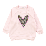 COZII ZIP PULLOVER HOODIE AND JOGGER SET - PINK BLISS/LEOPARD HEART