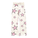 T2LOVE HOODED ZIP JACKET AND WIDE LEG PANT - WHITE/ STARS