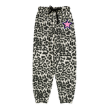 T2LOVE HOODED ZIP JACKET AND SWEATPANT SET - LEOPARD/STAR